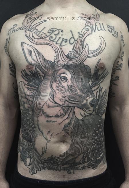 Tattoos - Deer torso - 114384